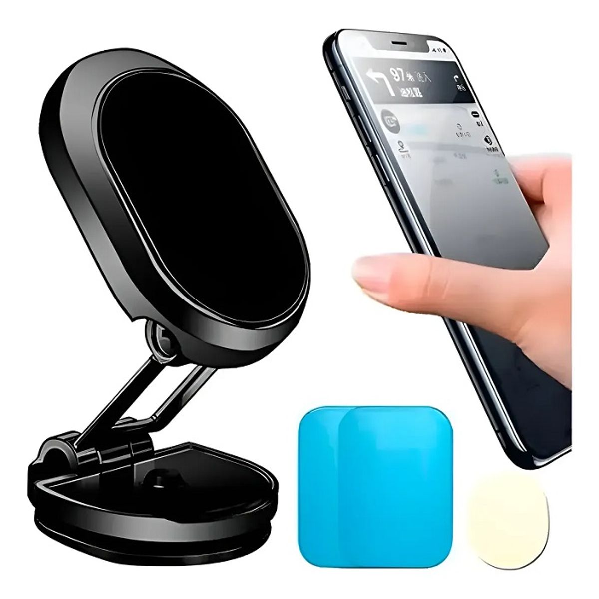 GENERICO - Soporte Celular de Metal para Tablero Auto Magnético