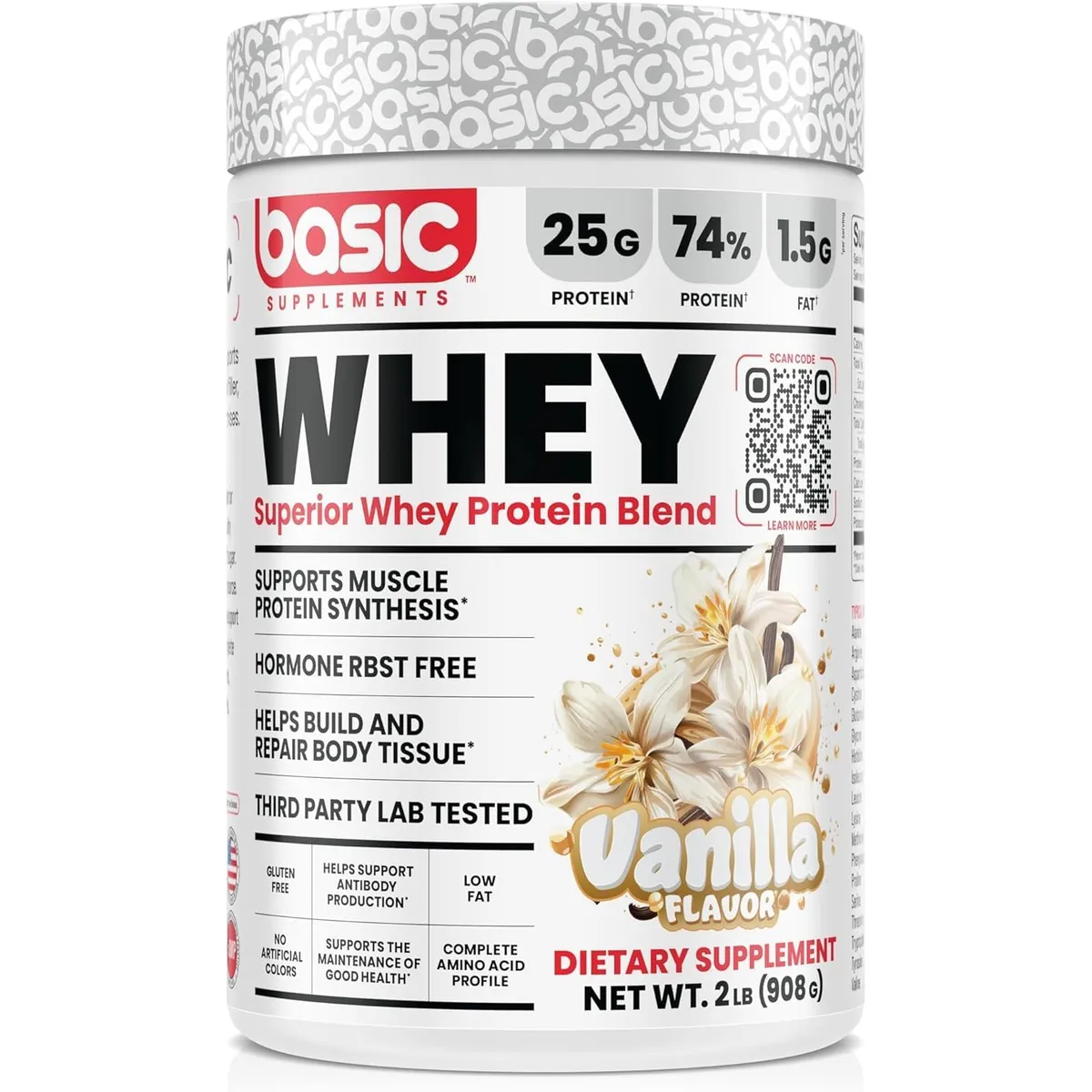 BASIC - Basic Whey Protein 2LB Proteína Suero 25g Proteína Alta Calidad