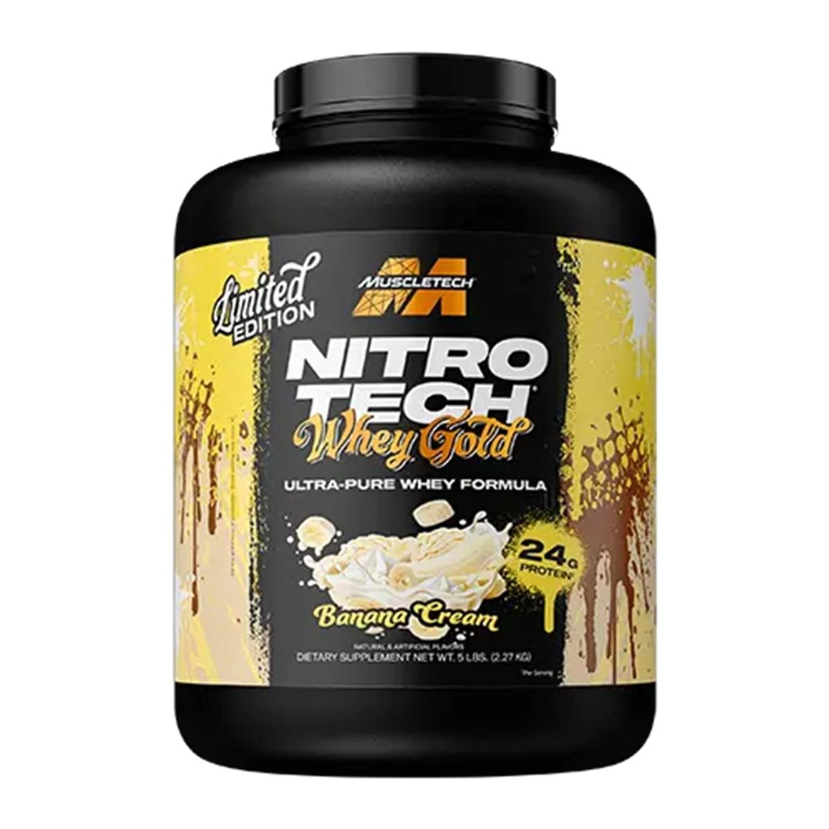 MUSCLETECH - Nitro Tech Whey Gold 5LB Banana - Muscletech