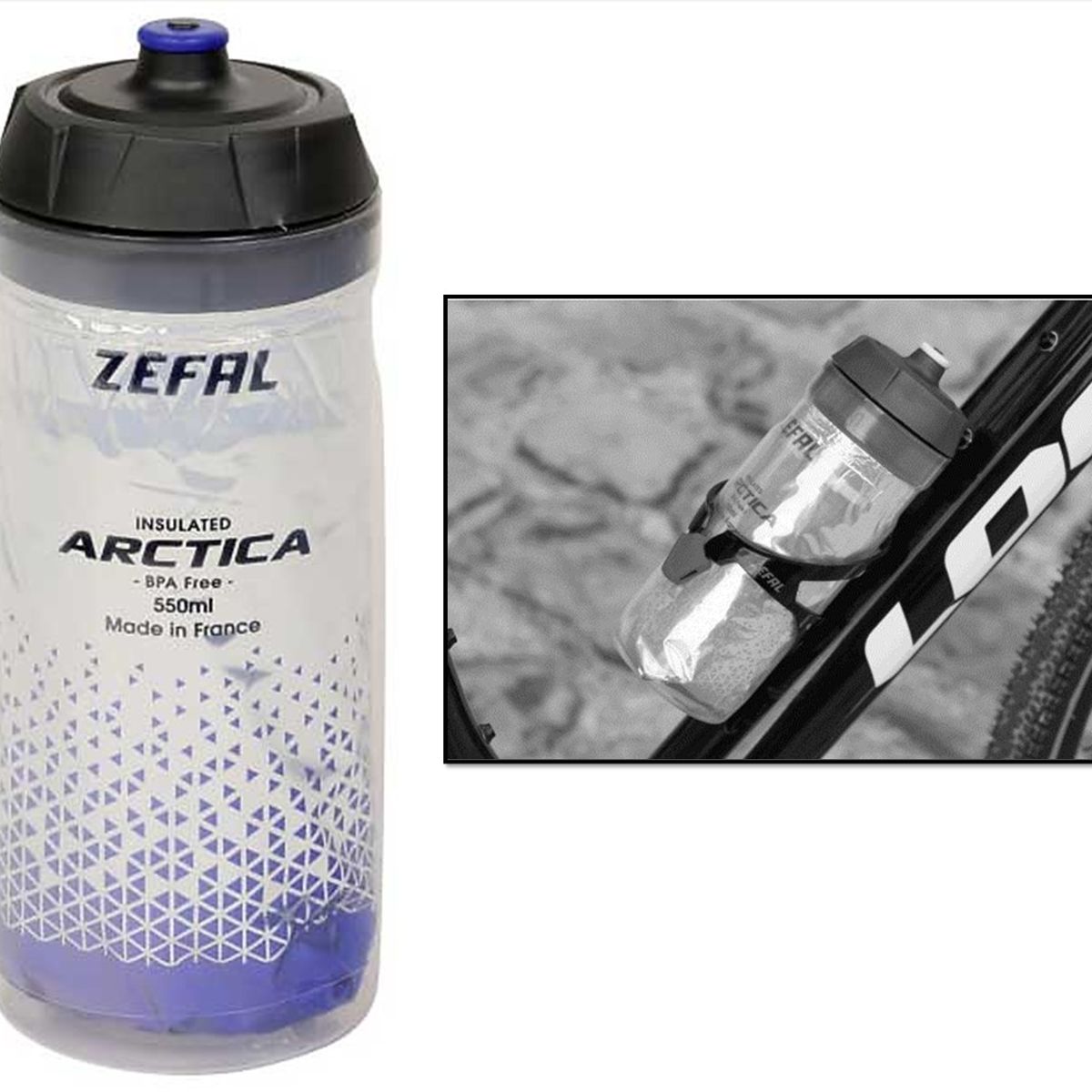 ZEFAL - Caramañola Termica Zefal 550ml Ciclismo Running Gym Spinning