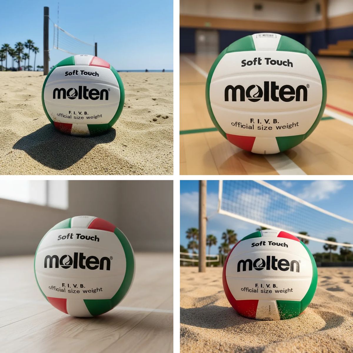 MOLTEN - Balon Voleibol Molten Soft Touch Retro V58sl #5 Tacto Suave