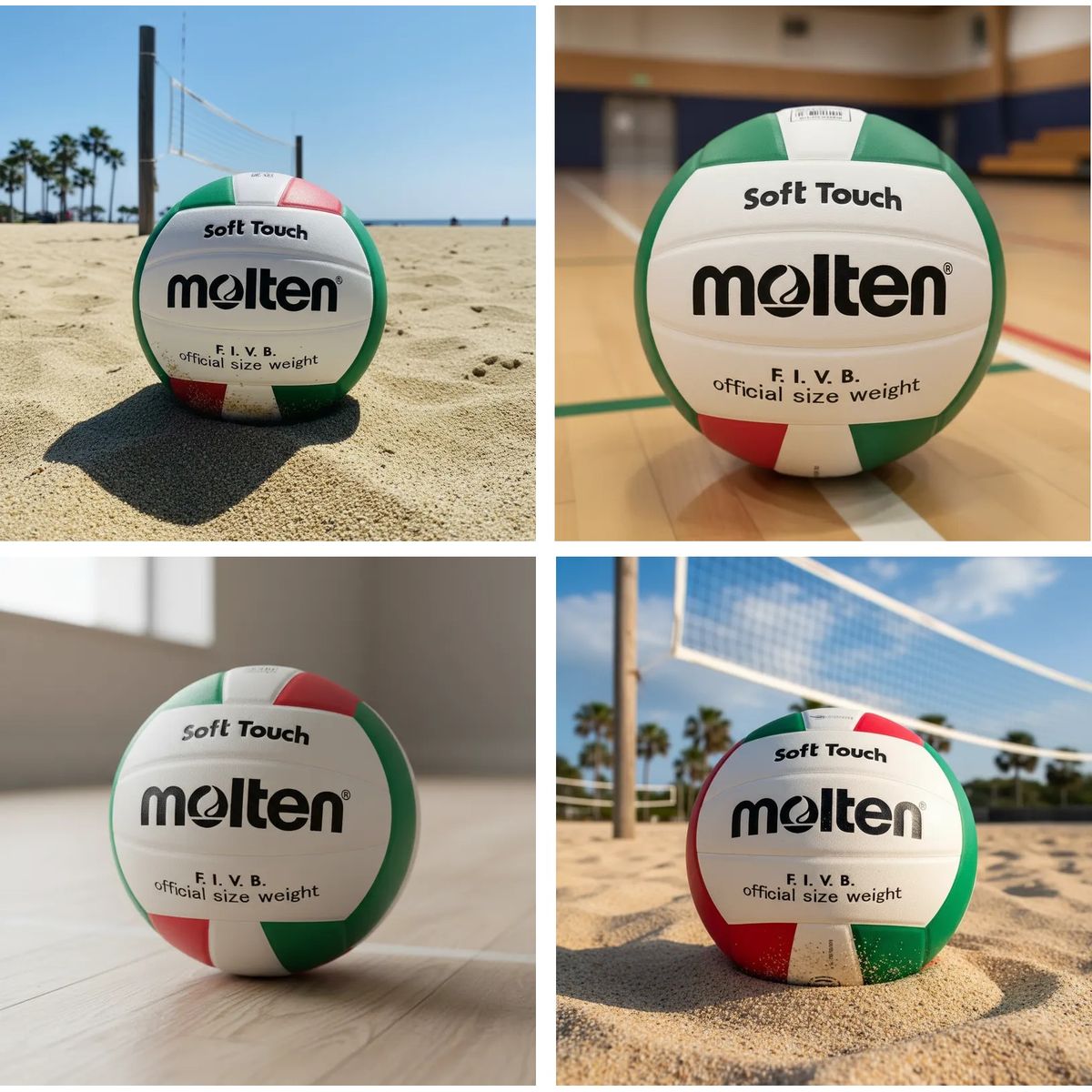 MOLTEN - Balon Voleibol Molten Soft Touch Retro V58sl #5 Tacto Suave