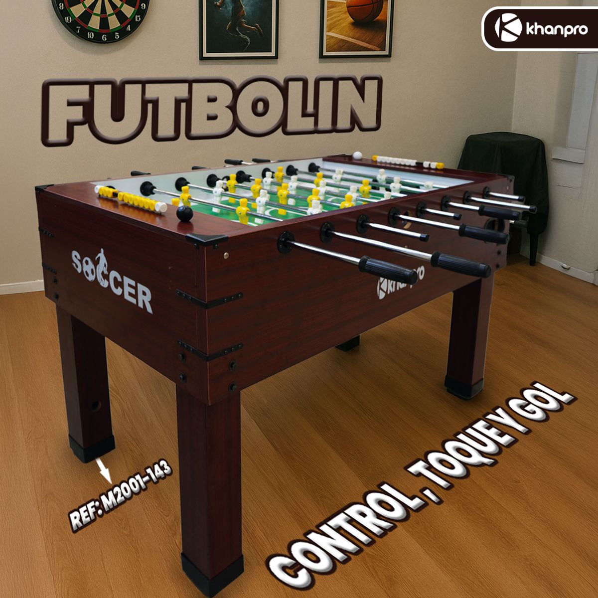 GENERICO - Mesa Futbolin Profesional Elegante Khanpro