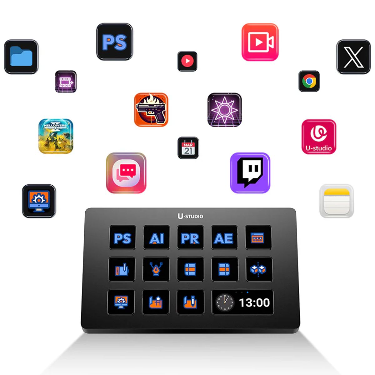 ULANZI - Mezclador Ulanzi De Audio Y Video D200H Para Streaming HDMI USB Multifuente