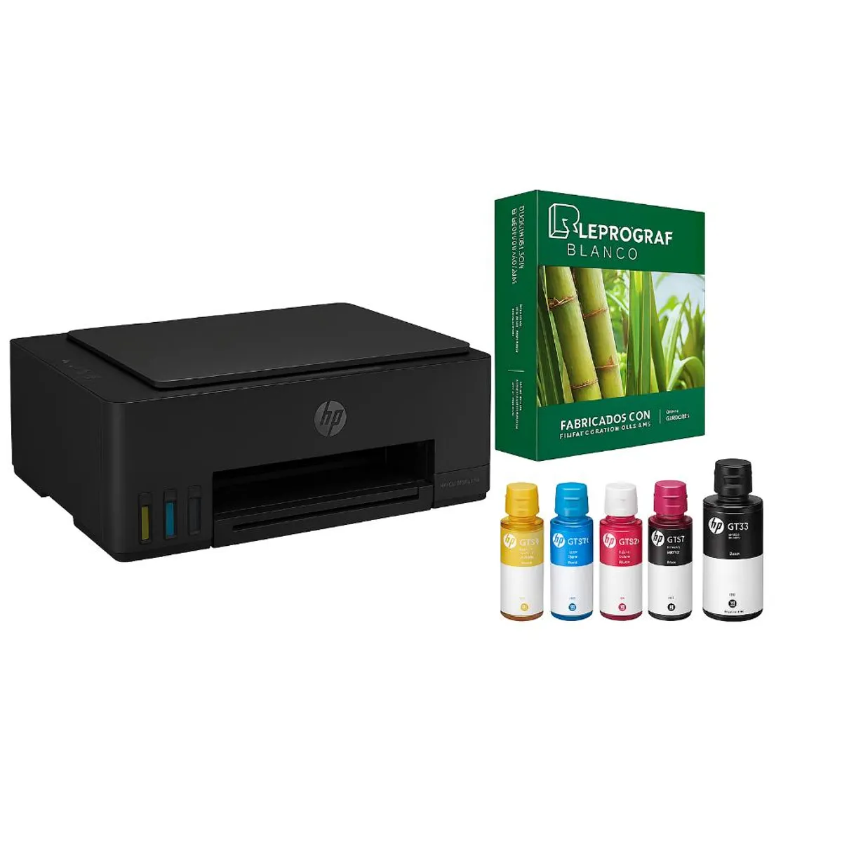 HP - Impresora Multifuncional HP Smart Tank 581 + Resma de Papel