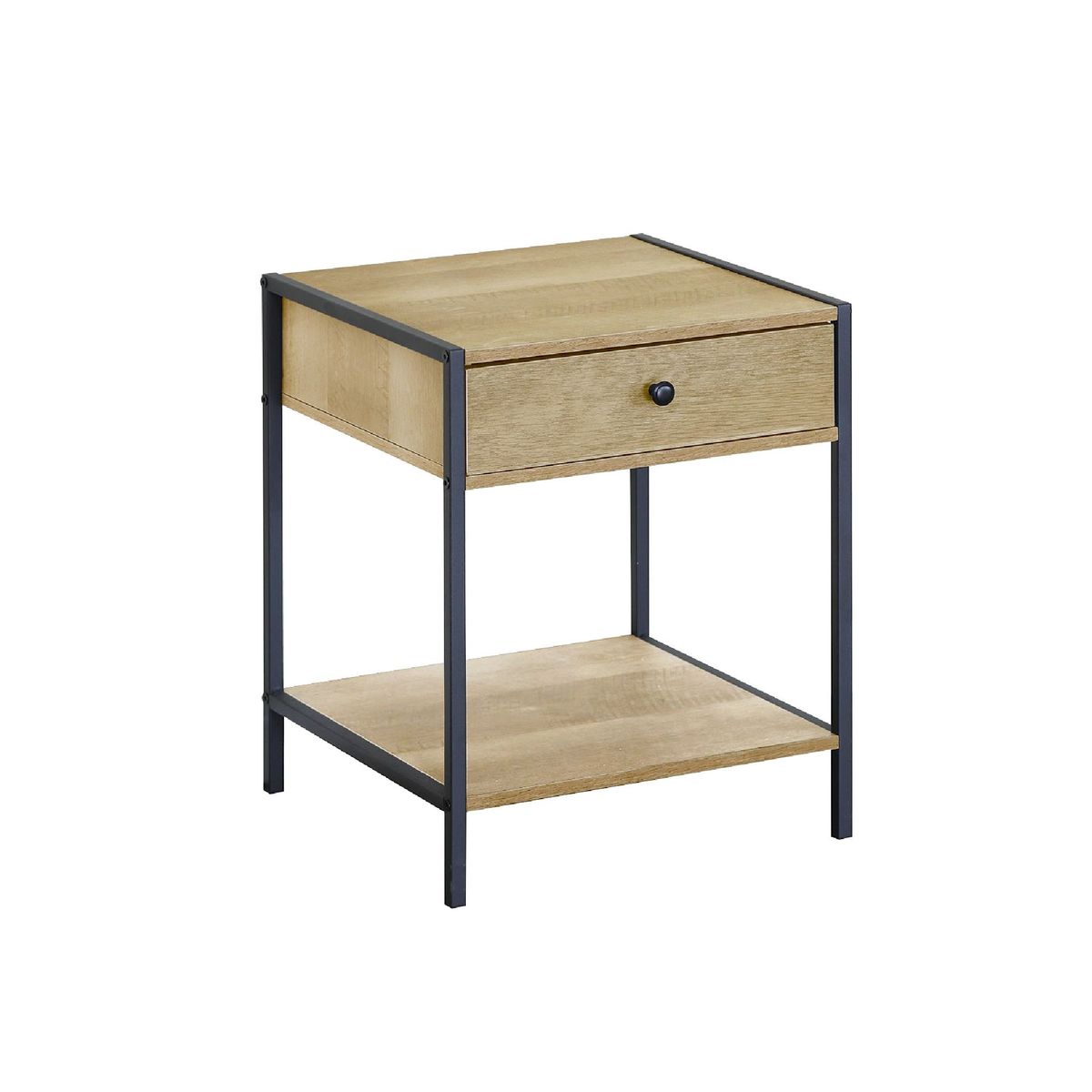 GENERICO - Mesa De Noche De Madera Nochero De Un Cajón Refkuota