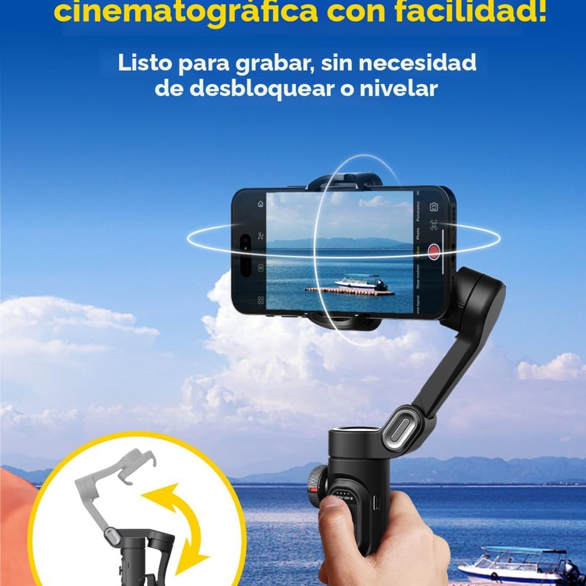 SMART 3B - Estabilizador Gimbal 3 Ejes Para Celular AOCHUAN Smart XE