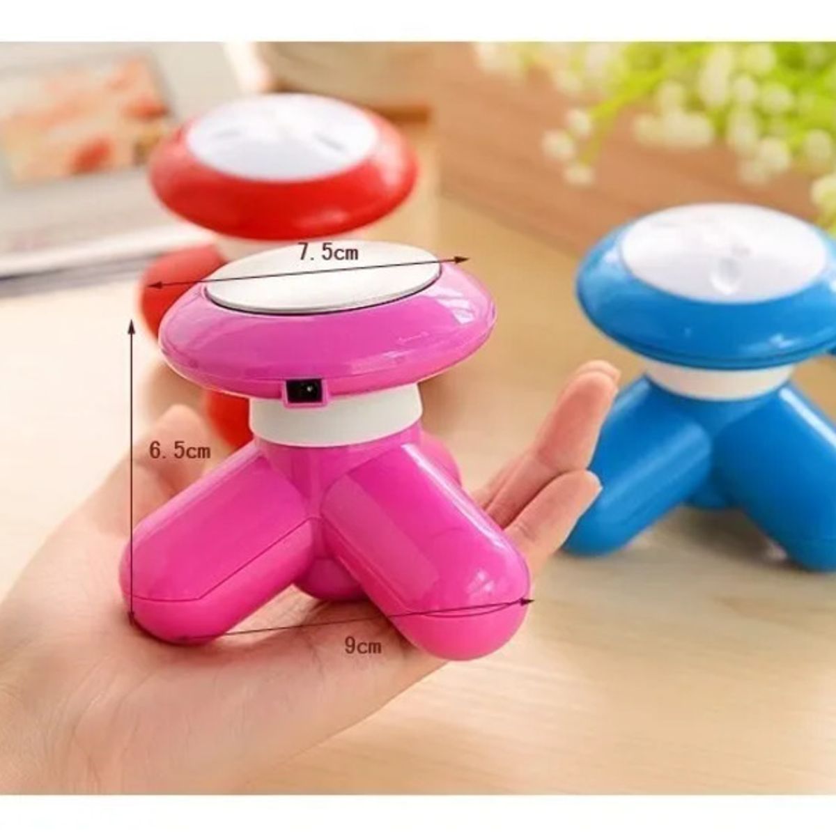 MIMO - Masajeador Mini Mimo Recargable Portátil Usb 3 Patas Colores