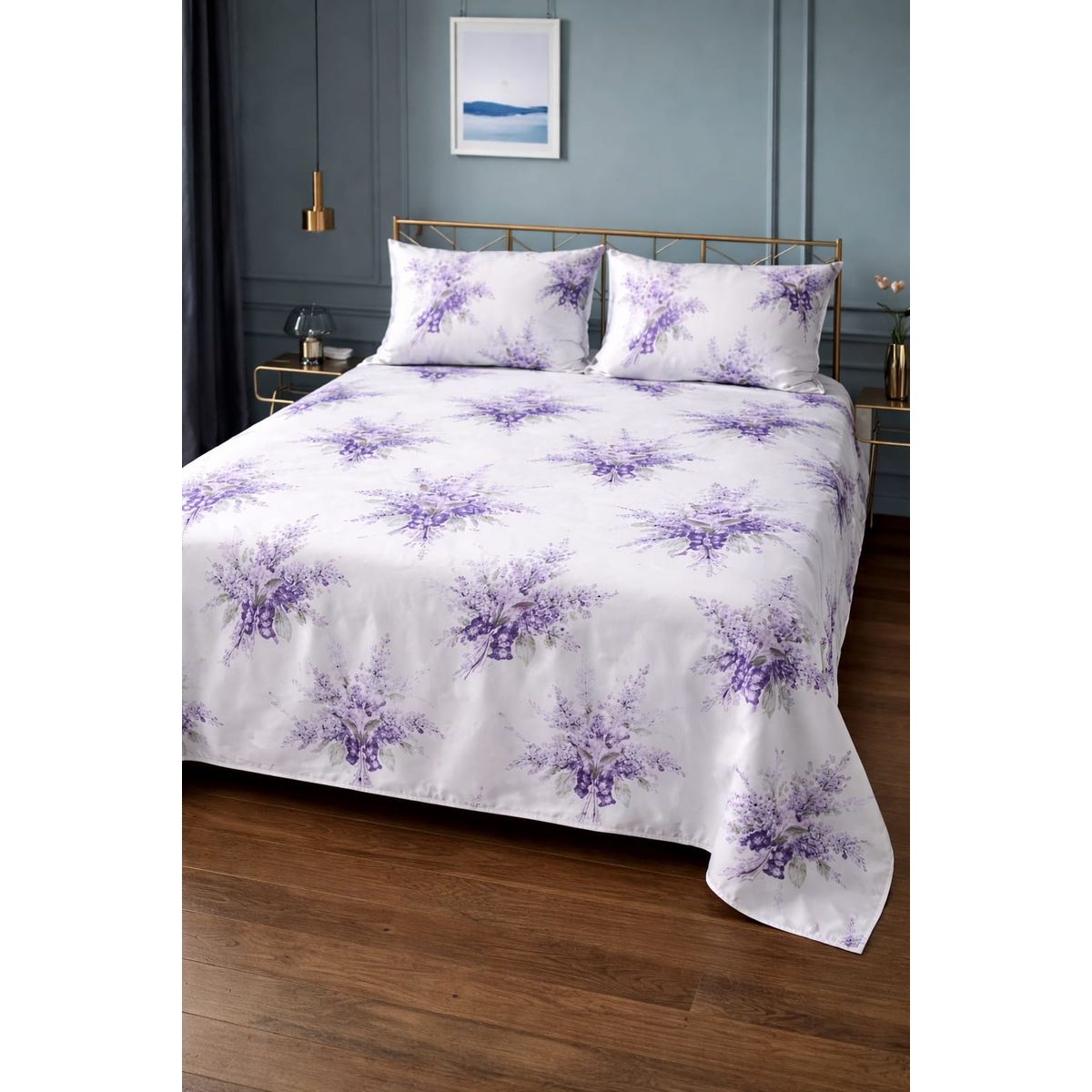 SIRENITAS - Juego de sabanas Sencilla Semi Doble Queen King Diseño Dulce Violeta