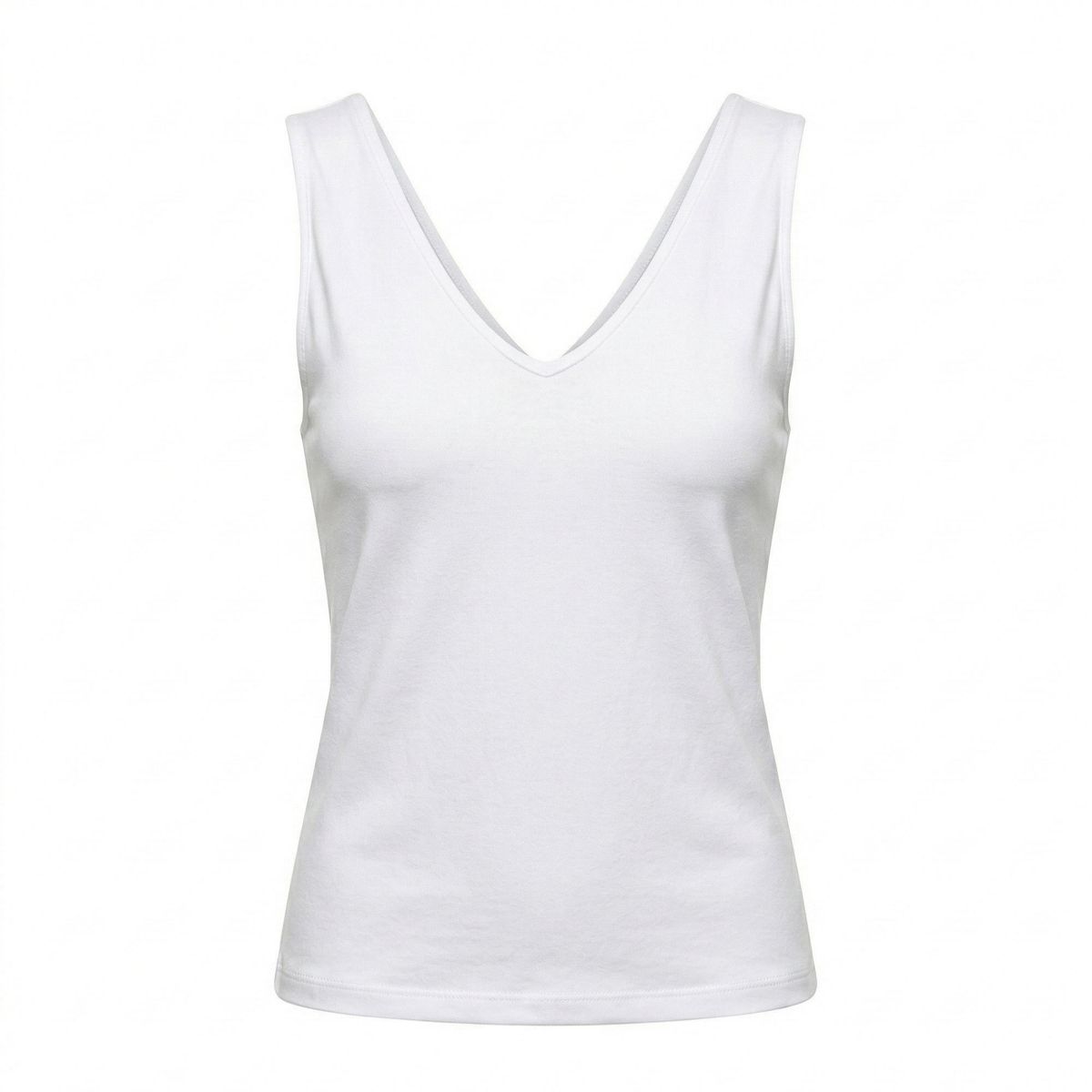 SYK - Blusa Cuello v Para Mujer Unicolor Licrado
