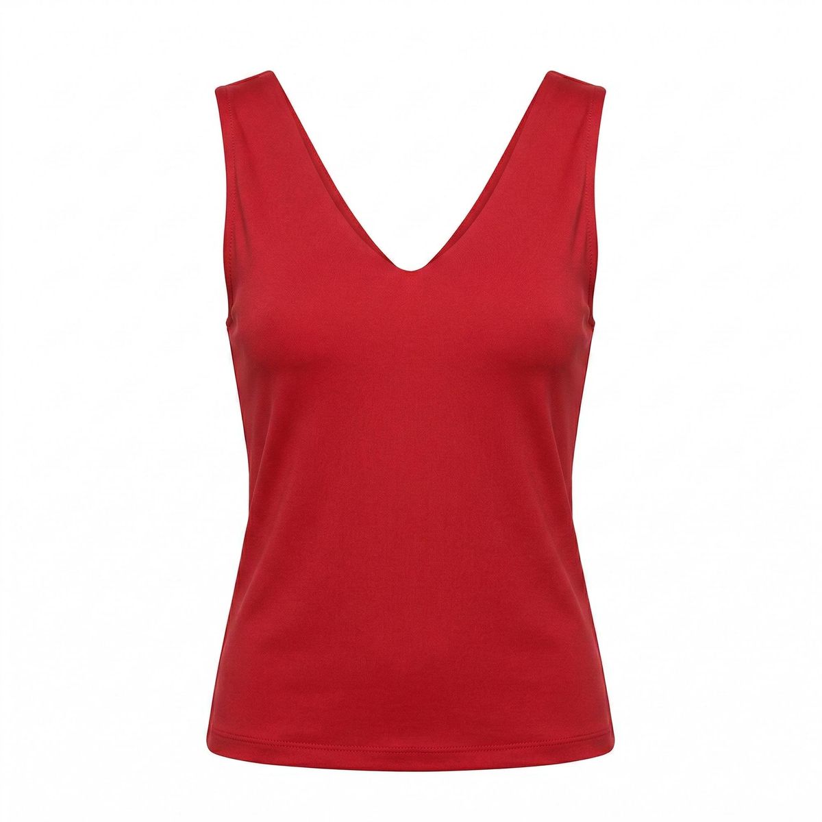 SYK - Blusa Cuello v Para Mujer Unicolor Licrado