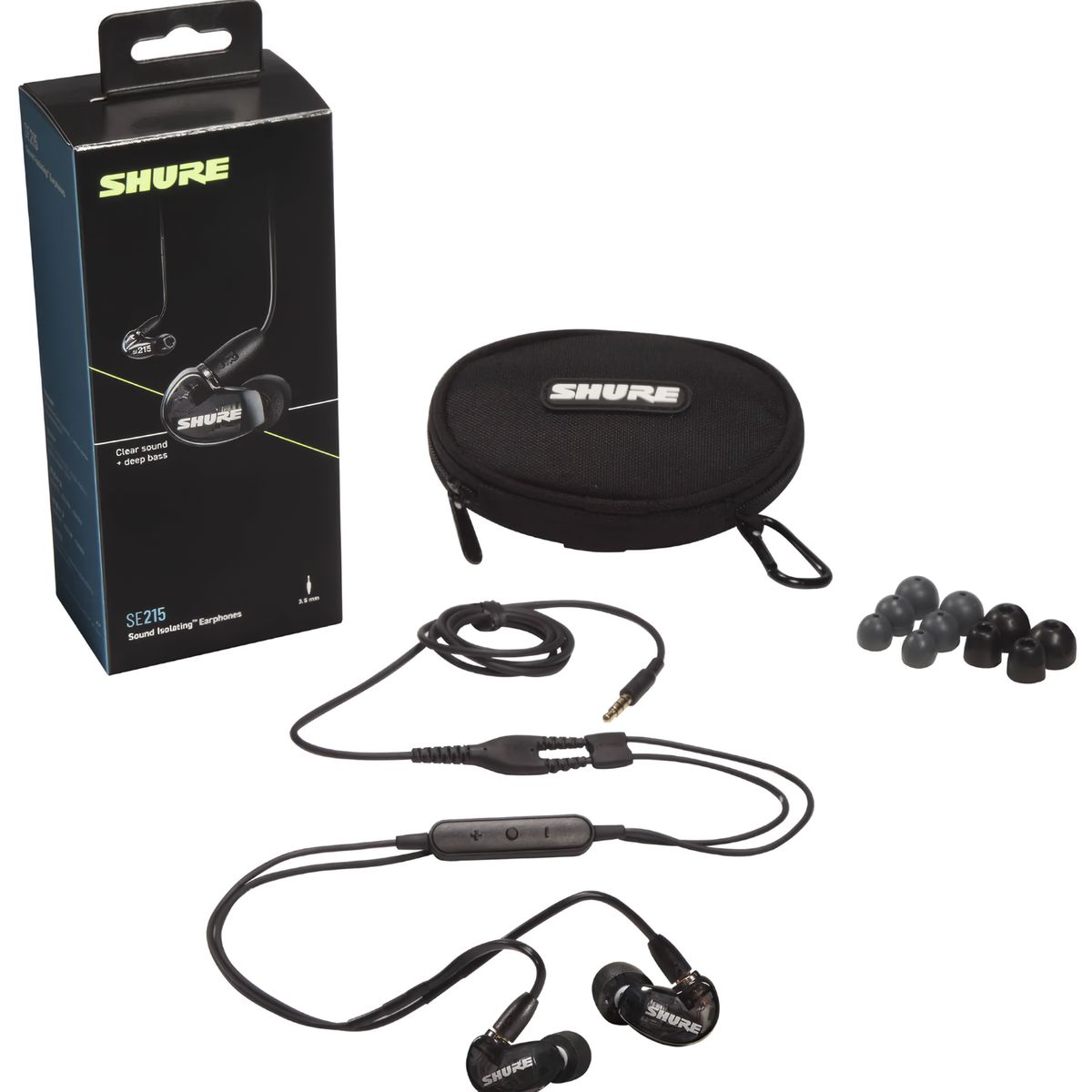 SHURE - Audífonos Shure SE215. Audífonos profesionales color negro.