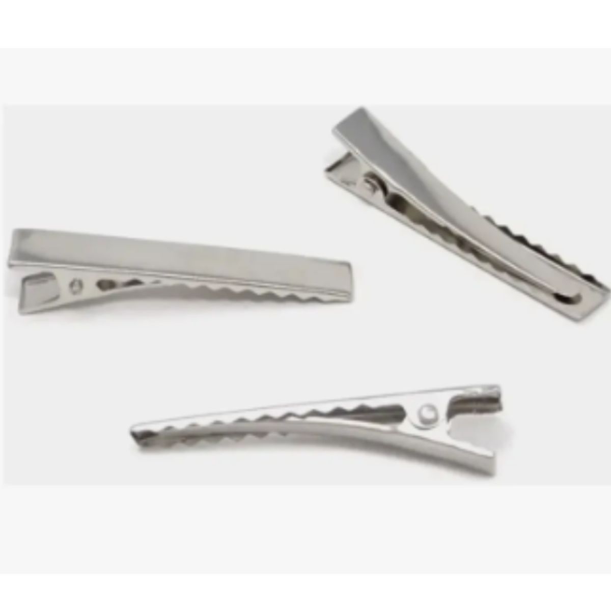 GENERICO - Hebillas Metalicas Para Pelo Pinza Plana 4.5cm x 12 unidades