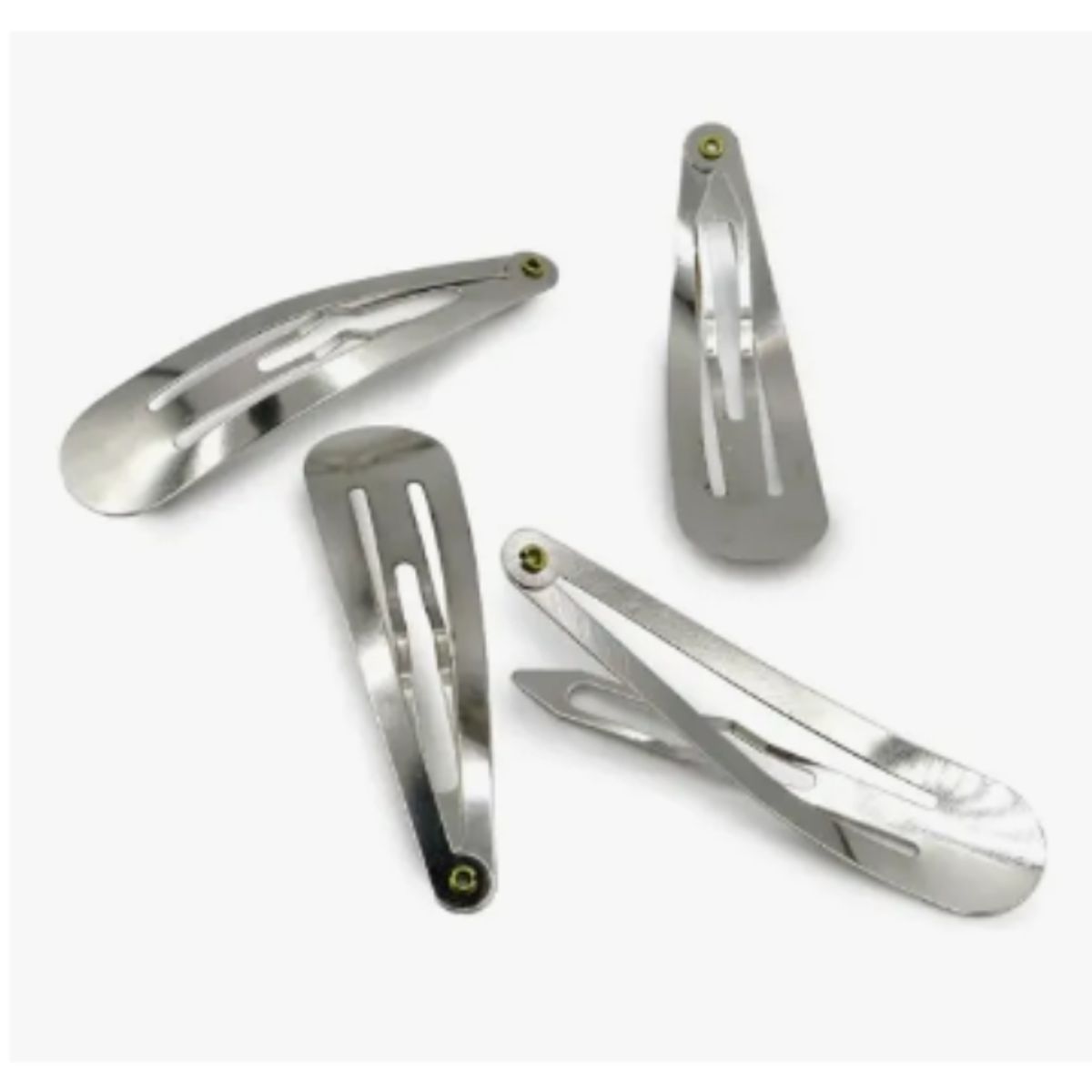 GENERICO - Hebillas Metalicas Para Pelo Pinza Tictac De 4.5 Cm X 144 Un