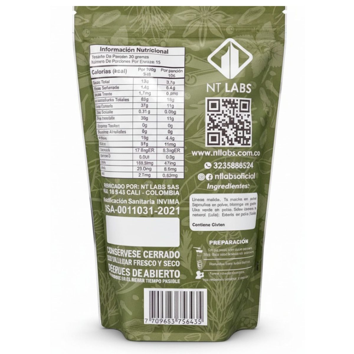 NATURAL FRESHLY - ALIMENTO EN POLVO TE MATCHA X 450 GR./ NT LABS