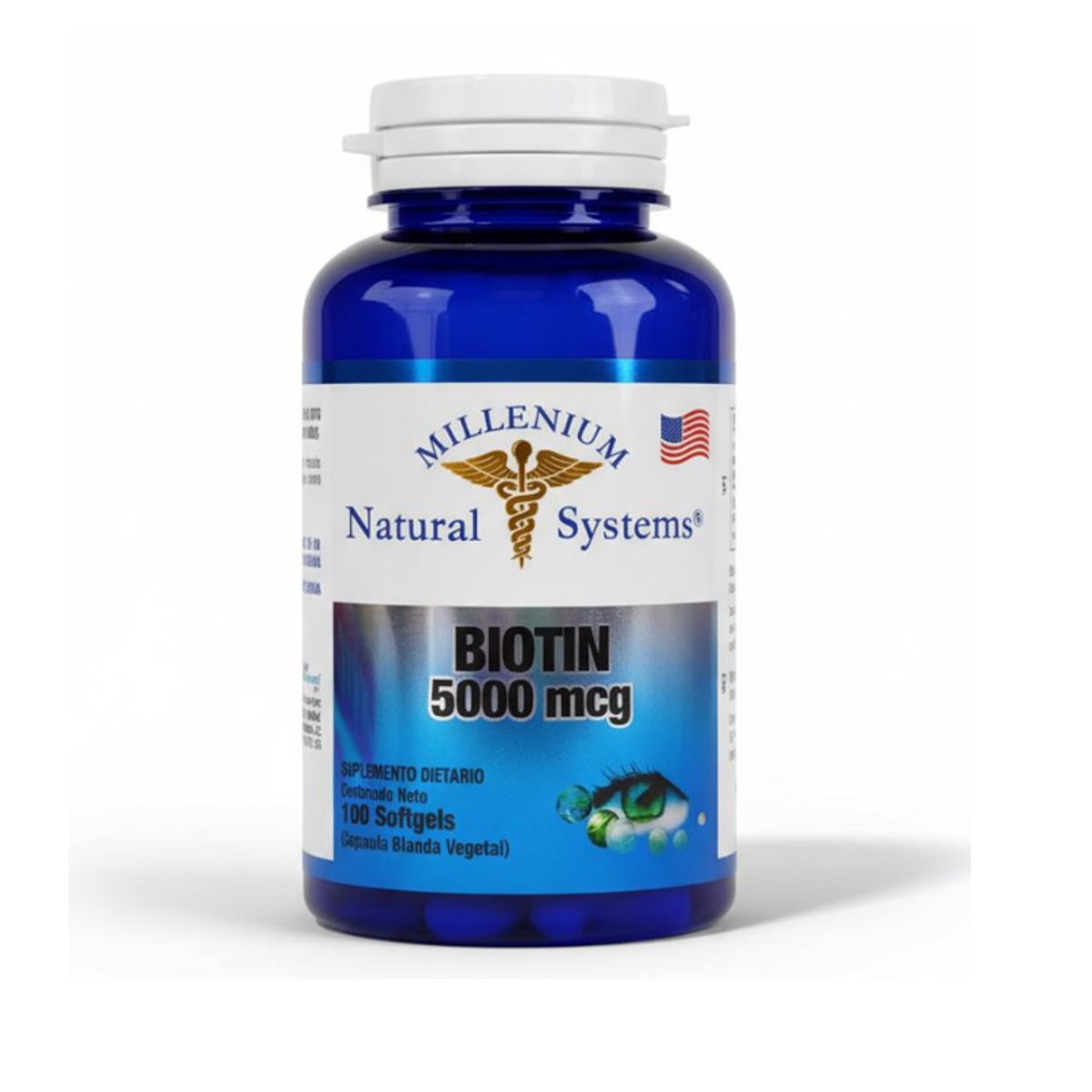 NATURAL SYSTEM - ALIMENTO CON BIOTINA 5.000 MCG X 100 SOFTGELS/ BIOTIN
