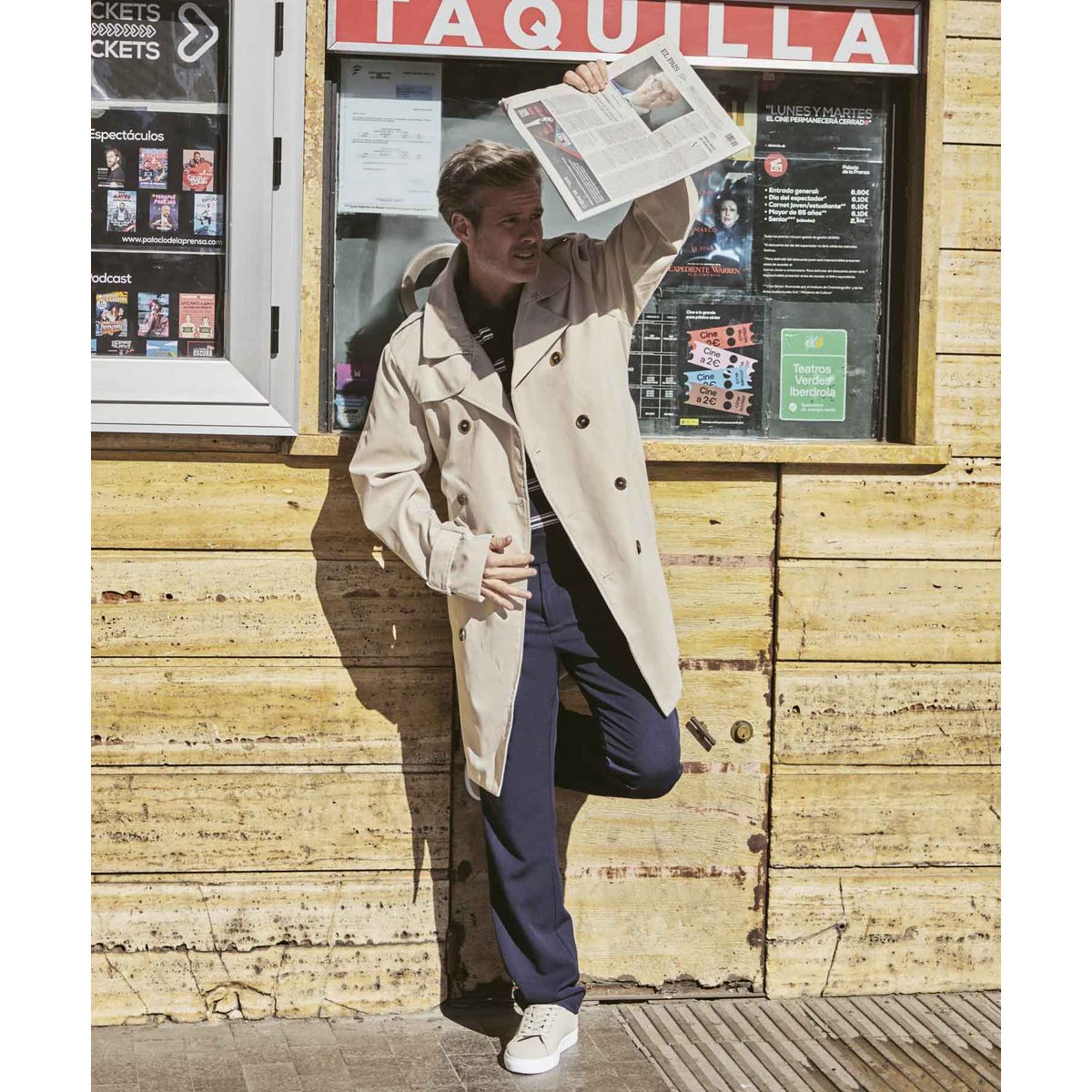 PATPRIMO - Pantalón Chino Unicolor   Para Hombre Azul Patprimo