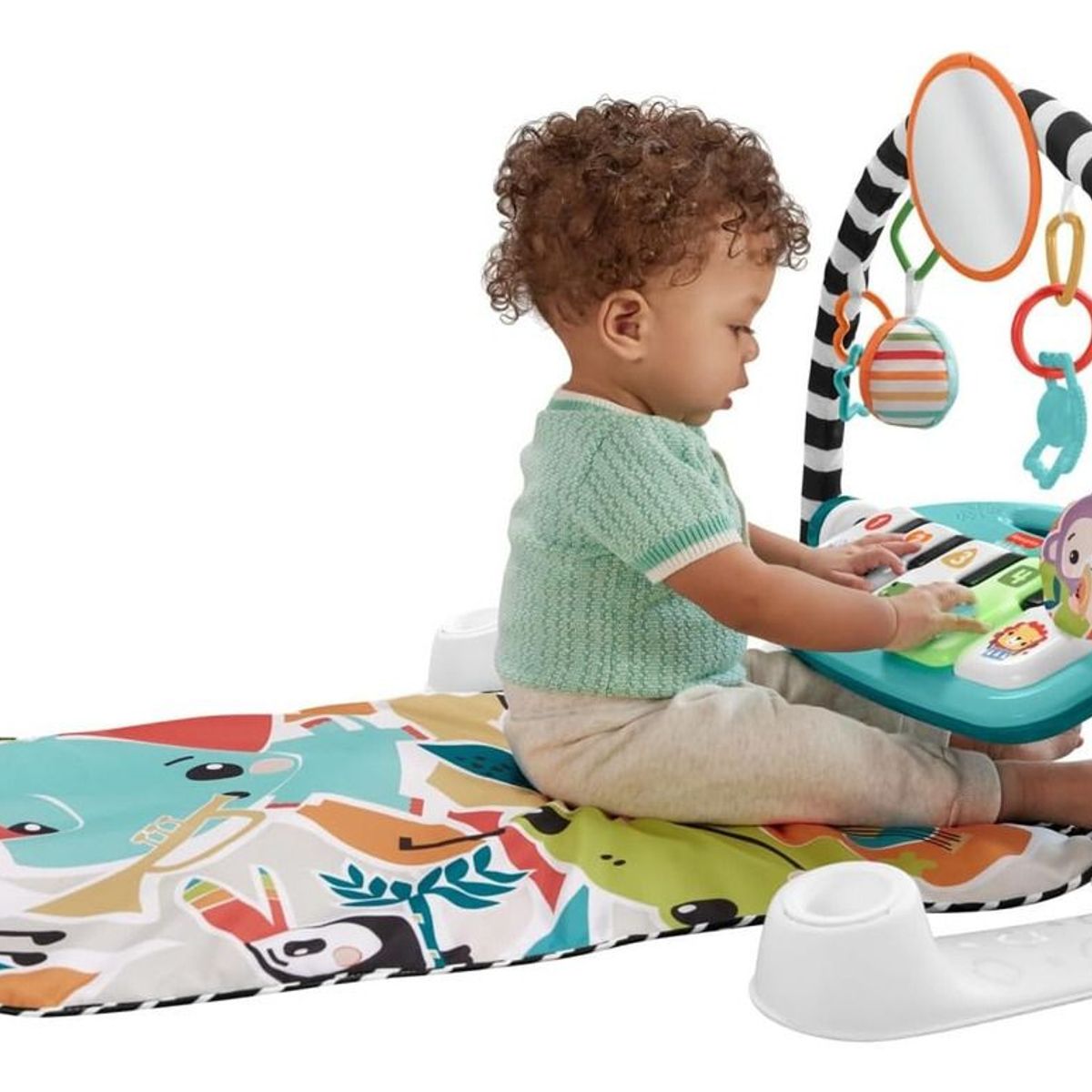MATTEL - Tapete Piano Con Luces Y Sonidos Gimnasio  Fisher Price