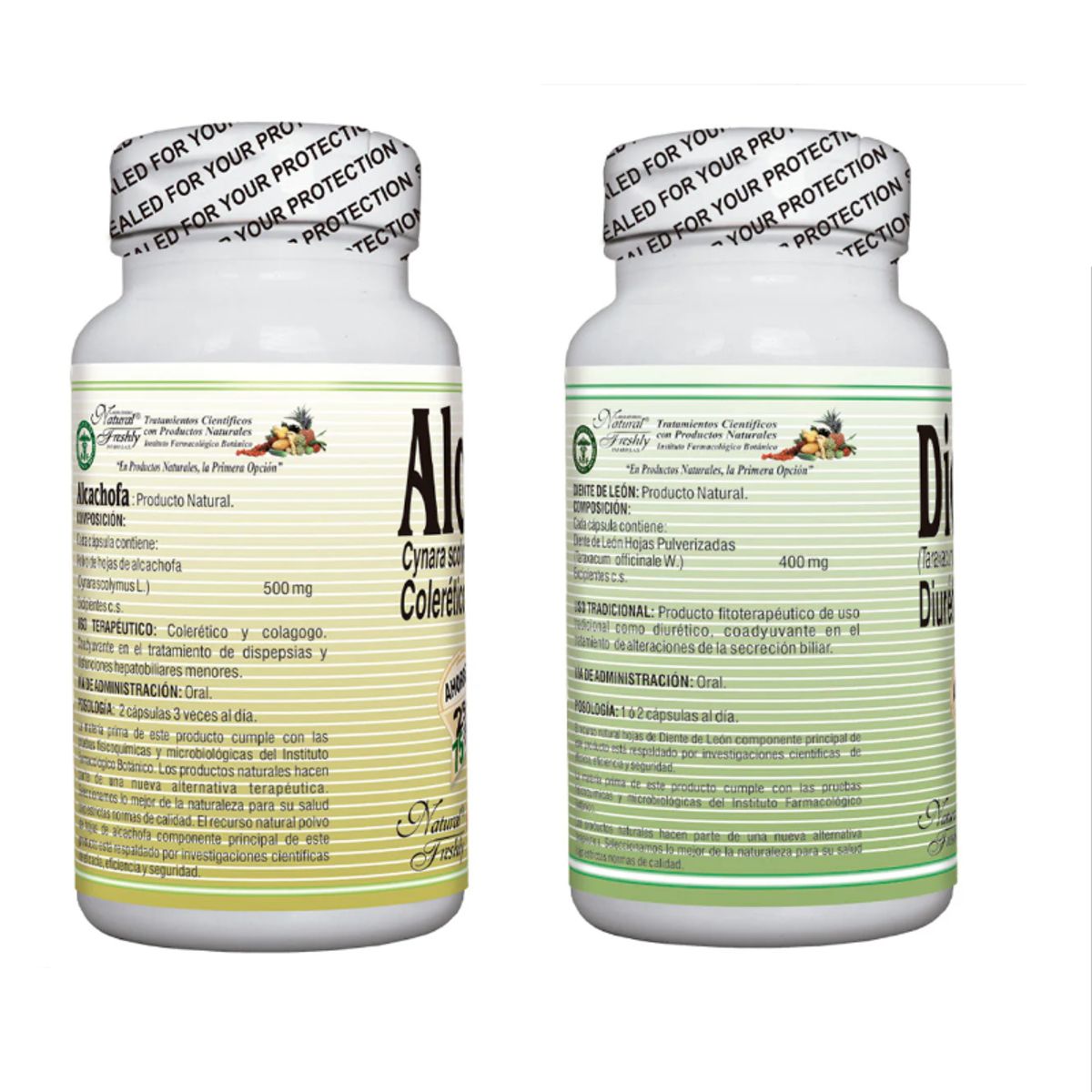 NATURAL FRESHLY - SUPLEMENTO ALIMENTICIO DIENTE DE LEON X 75U + ALCACHOFA X 75U  COMBO