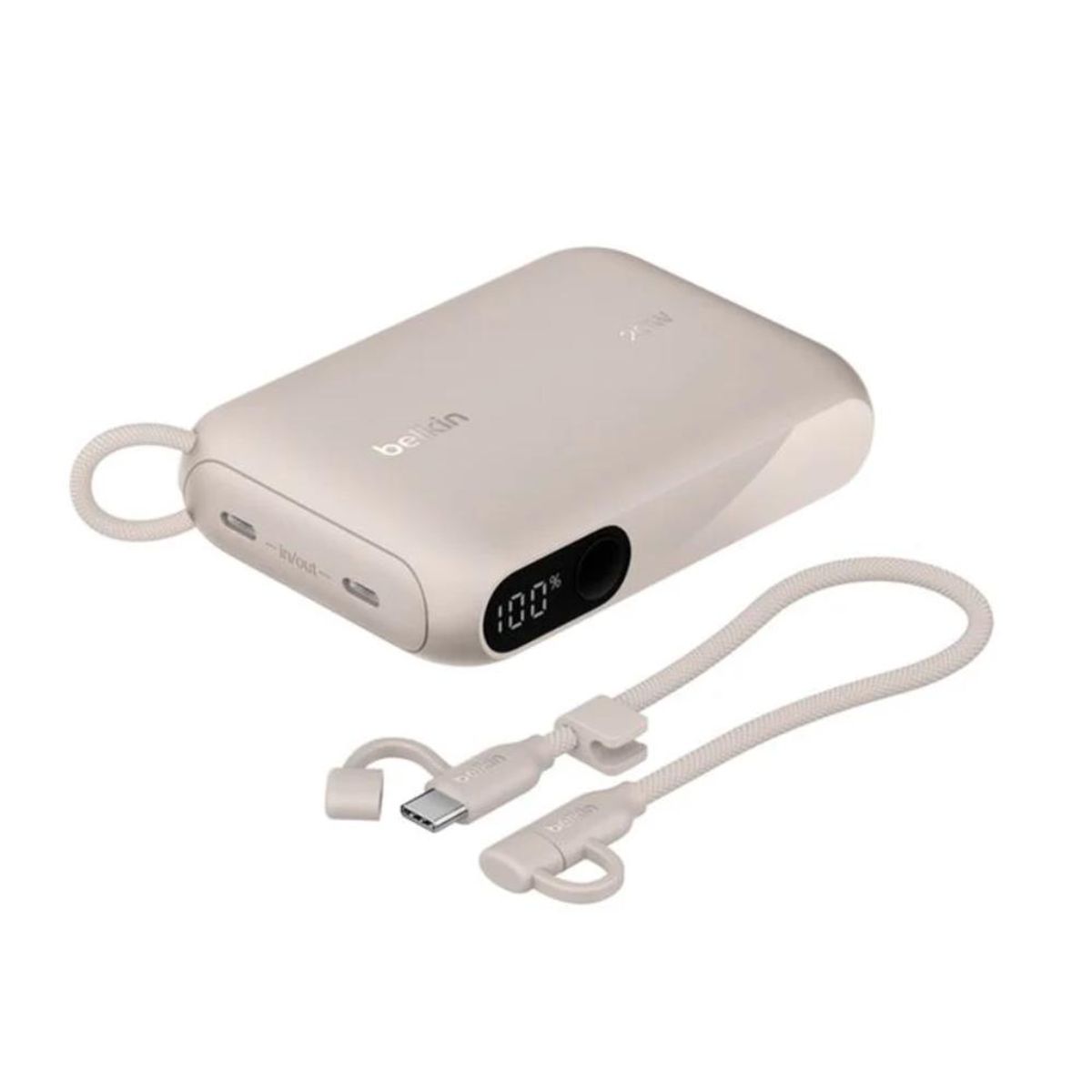 BELKIN - Batería Externa Belkin 20K con 2 USB-C - Arena