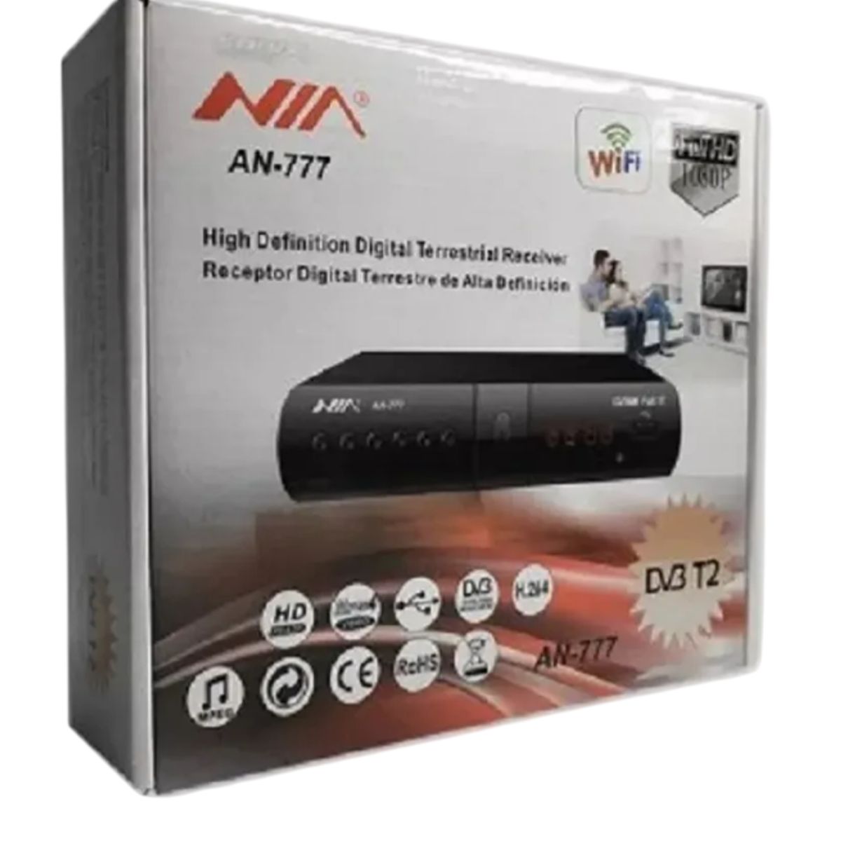 GENERICO - Decodificador Tdt Tv Digital Wifi Dvb Receptor Televisor