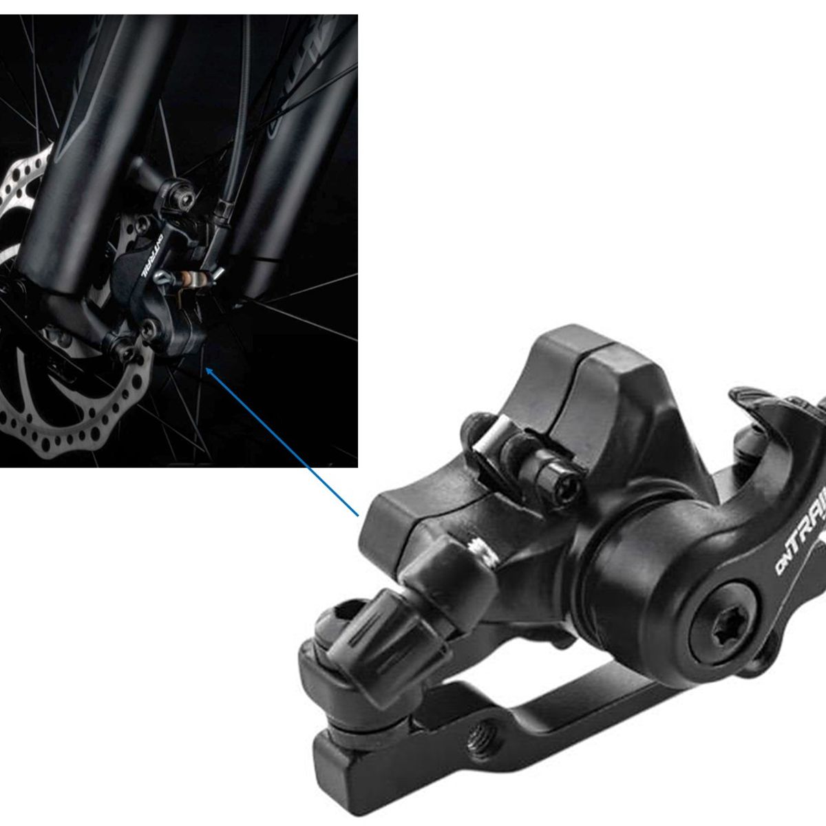 ONTRAIL - Mordaza Freno Disco Bicicleta Ontrail Mecanico Par