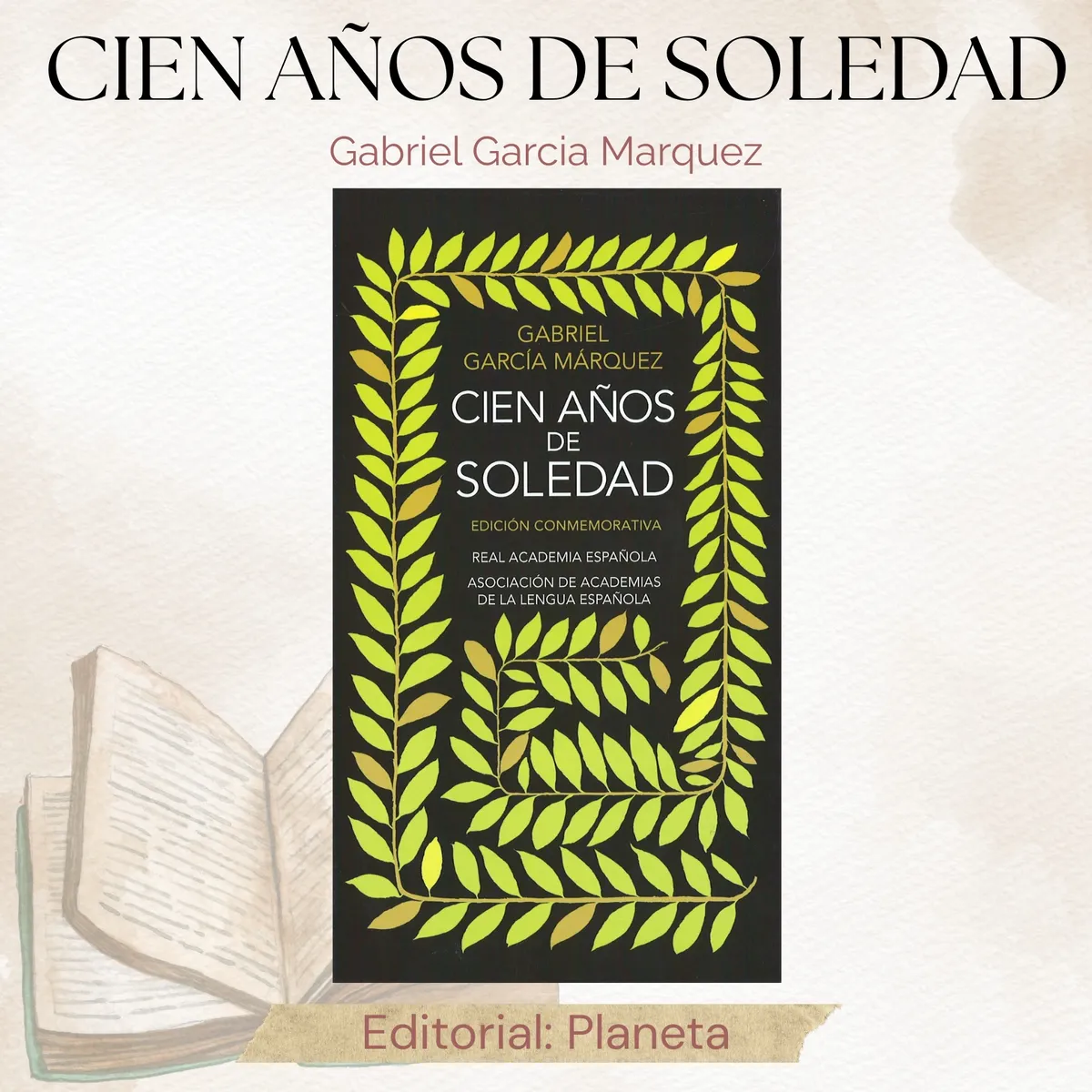 ALFAGUARA - Libro Cien Años de Soledad EDICION CONMEMORATIVA