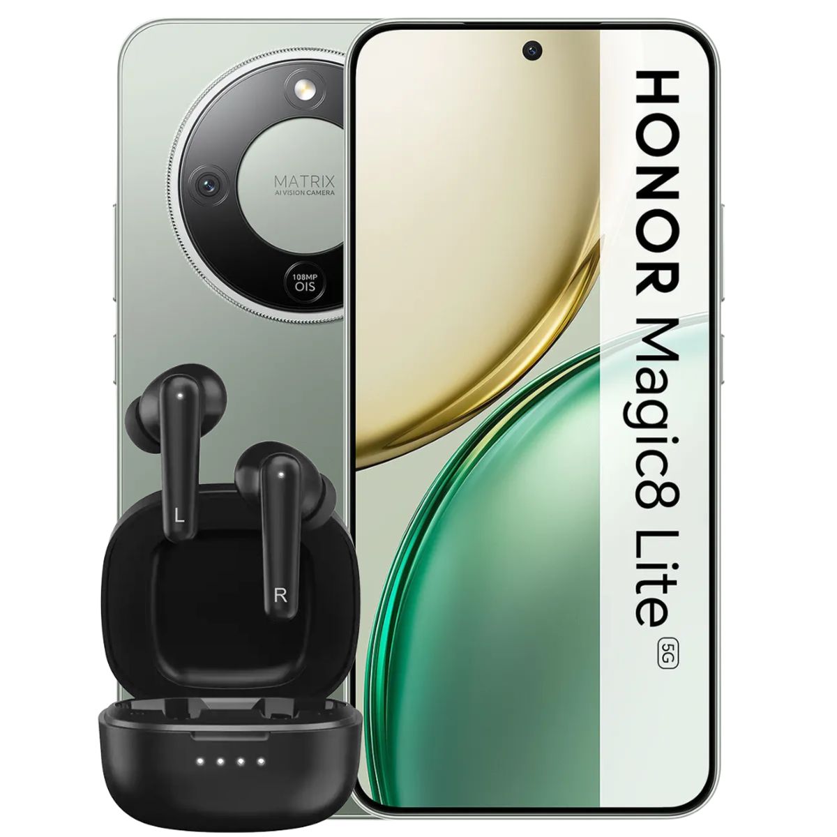 HONOR - Celular Honor Magic 8 Lite 8Gb Ram 256Gb 5G Verde + Obsequio Audifonos