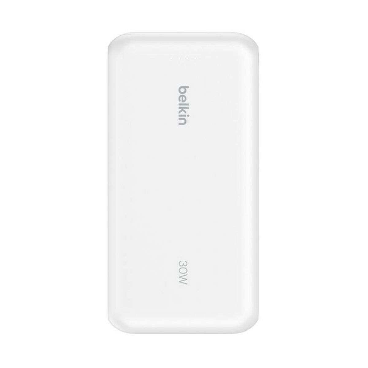 BELKIN - Batería externa Belkin - 20,000 mAh 30W con cable USB-C integrado - Blanco