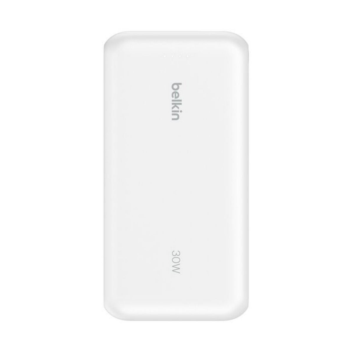 BELKIN - Batería externa Belkin - 20,000 mAh 30W con cable USB-C integrado - Blanco