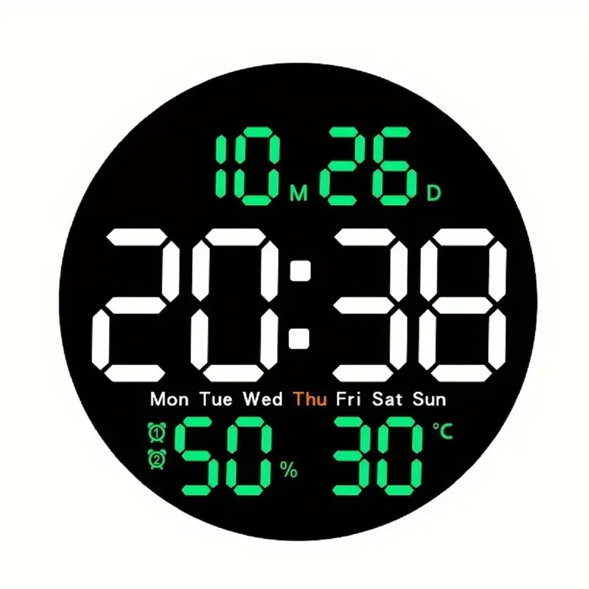 CHINA GLAZE - Reloj Alarma Digital Led Pared