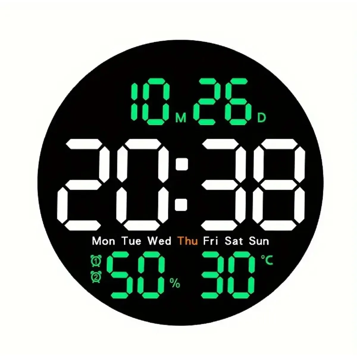 CHINA GLAZE - Reloj Alarma Digital Led Pared