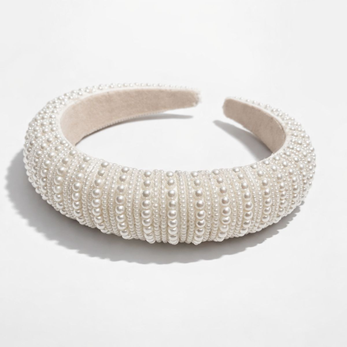 GENERICO - Balaca Diadema Perlas Tejidas Elegante Para Mujer Y Niña