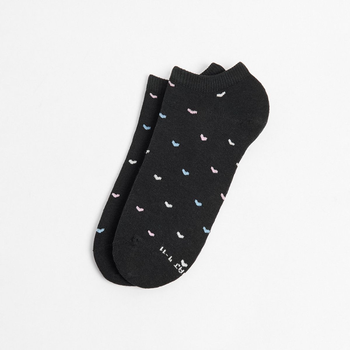 KOAJ - KOAJ Medias azules intensas tobilleras con diseños de corazo Mujer