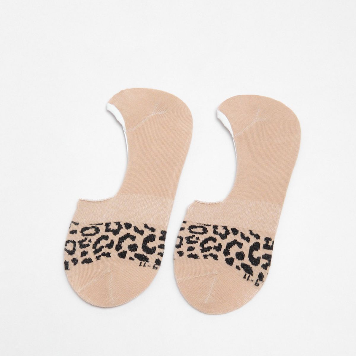KOAJ - KOAJ Medias baletas unicolores con estampado animal print Mujer