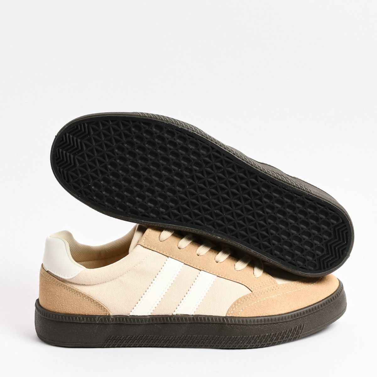KOAJ - KOAJ Tenis urbanos tipo skate color marrón y beige  suela pl Hombre