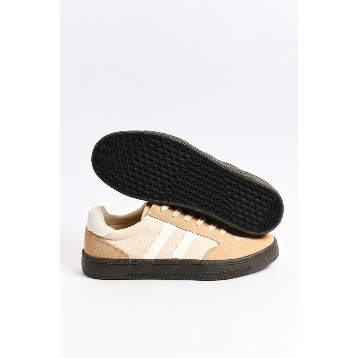 KOAJ - KOAJ Tenis urbanos tipo skate color marrón y beige  suela pl Hombre