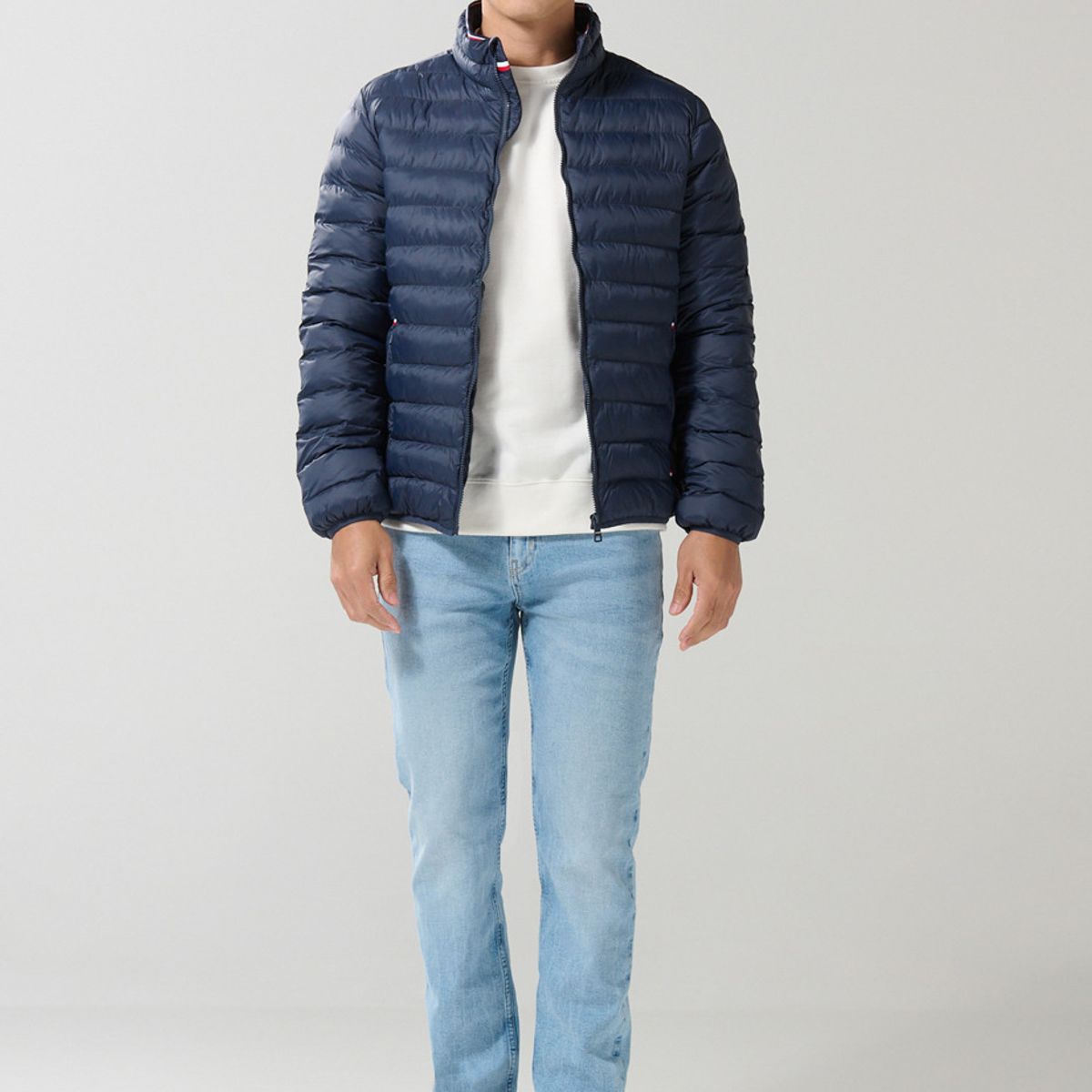 KOAJ - KOAJ Chaqueta cuello alto unicolor acolchada con cremallera Hombre