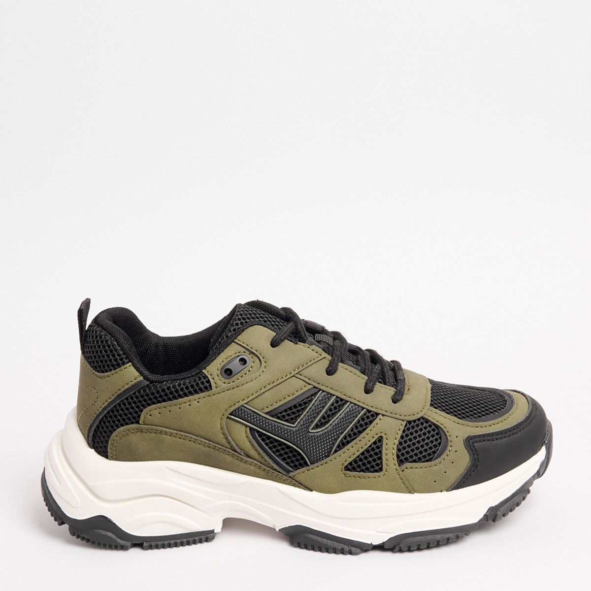 KOAJ - KOAJ Tenis chunky deportivos en color negro con verde oliva. Hombre