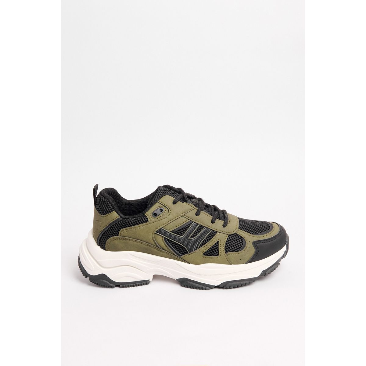 KOAJ - KOAJ Tenis chunky deportivos en color negro con verde oliva. Hombre