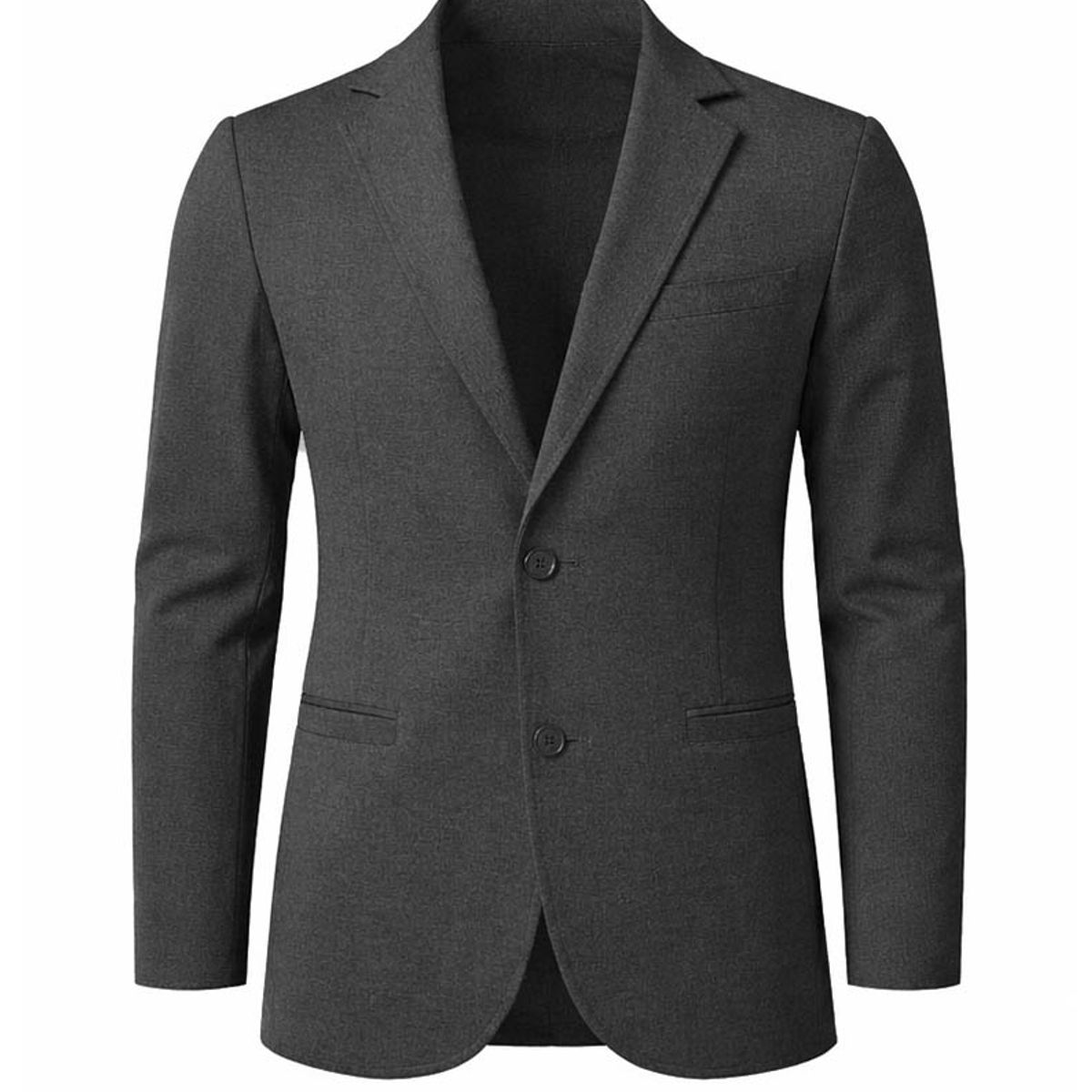 MODA EN CIRCUITO - Bleiser En PUNTO ROMA Gabán O Chaqueta Para Hombre GRIS OSCURO