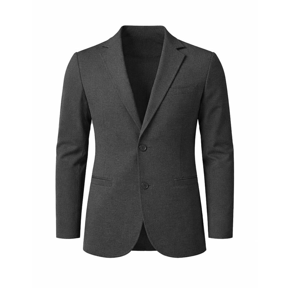 MODA EN CIRCUITO - Bleiser En PUNTO ROMA Gabán O Chaqueta Para Hombre GRIS OSCURO