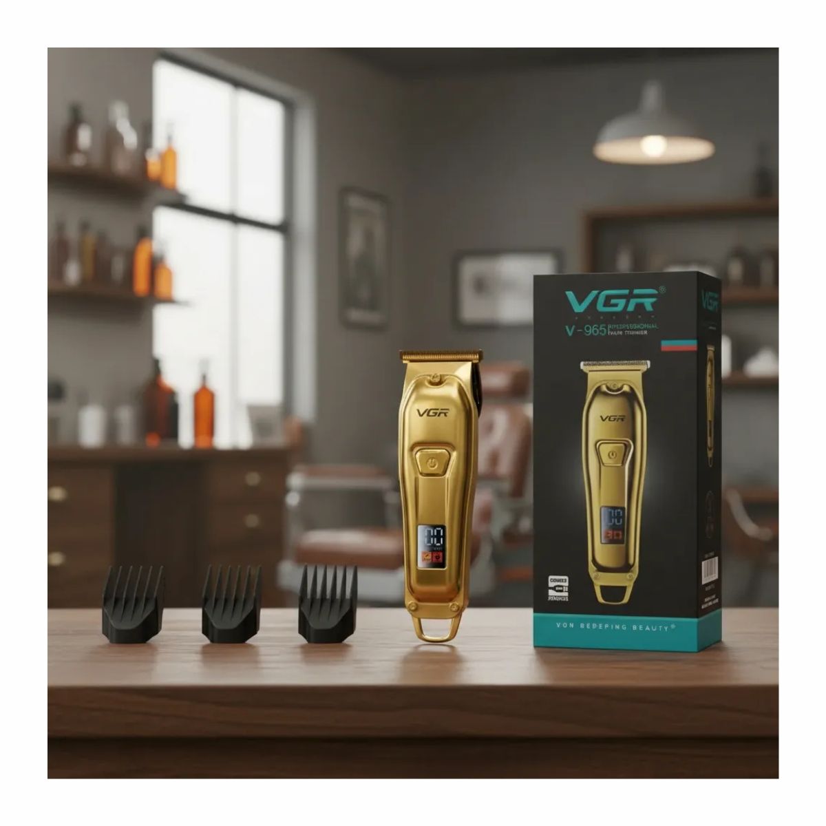VGR - Máquinar Rasuradora Cortadora Vgr 965 Dorada Inalámbrica