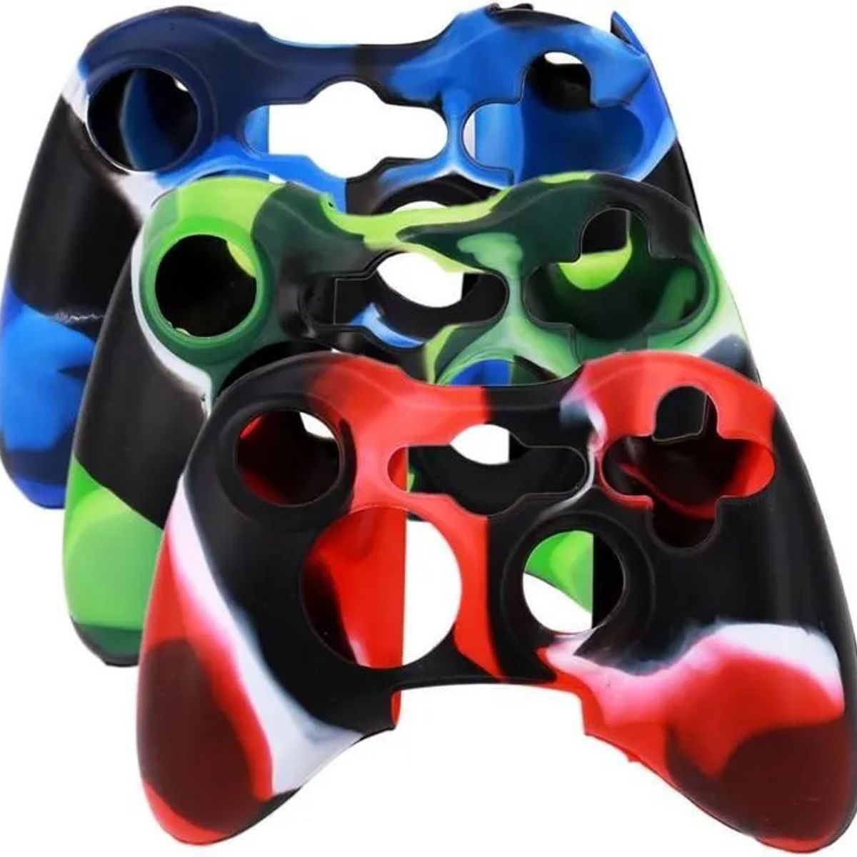 GENERICO - Funda Protectora de Silicona para Control Xbox 360 Camuflada