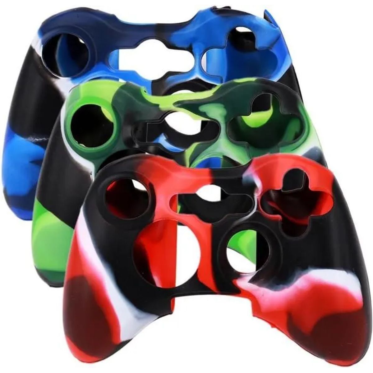 GENERICO - Funda Protectora de Silicona para Control Xbox 360 Camuflada