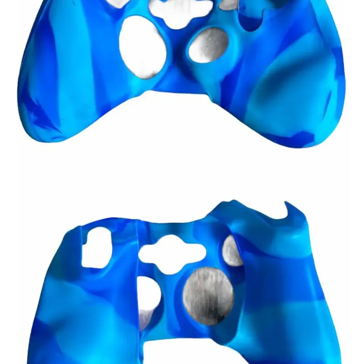 GENERICO - Funda Protectora de Silicona para Control Xbox 360 Camuflada