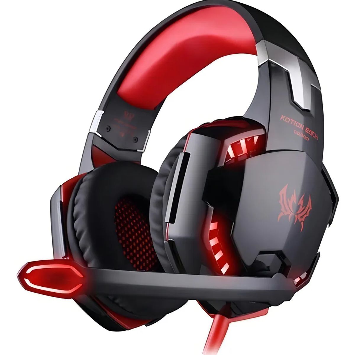 KOTION EACH - Audífonos Gamer Kotion G2000 con Luz LED Micrófono Ajustable y Sonido Estéreo