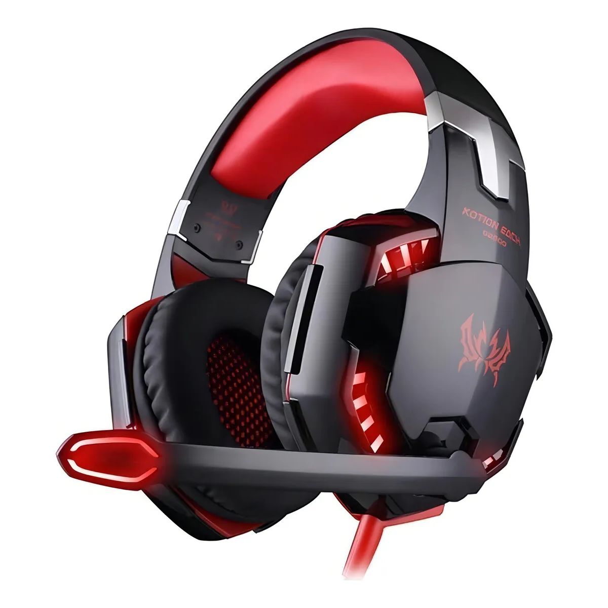 KOTION EACH - Audífonos Gamer Kotion G2000 con Luz LED Micrófono Ajustable y Sonido Estéreo