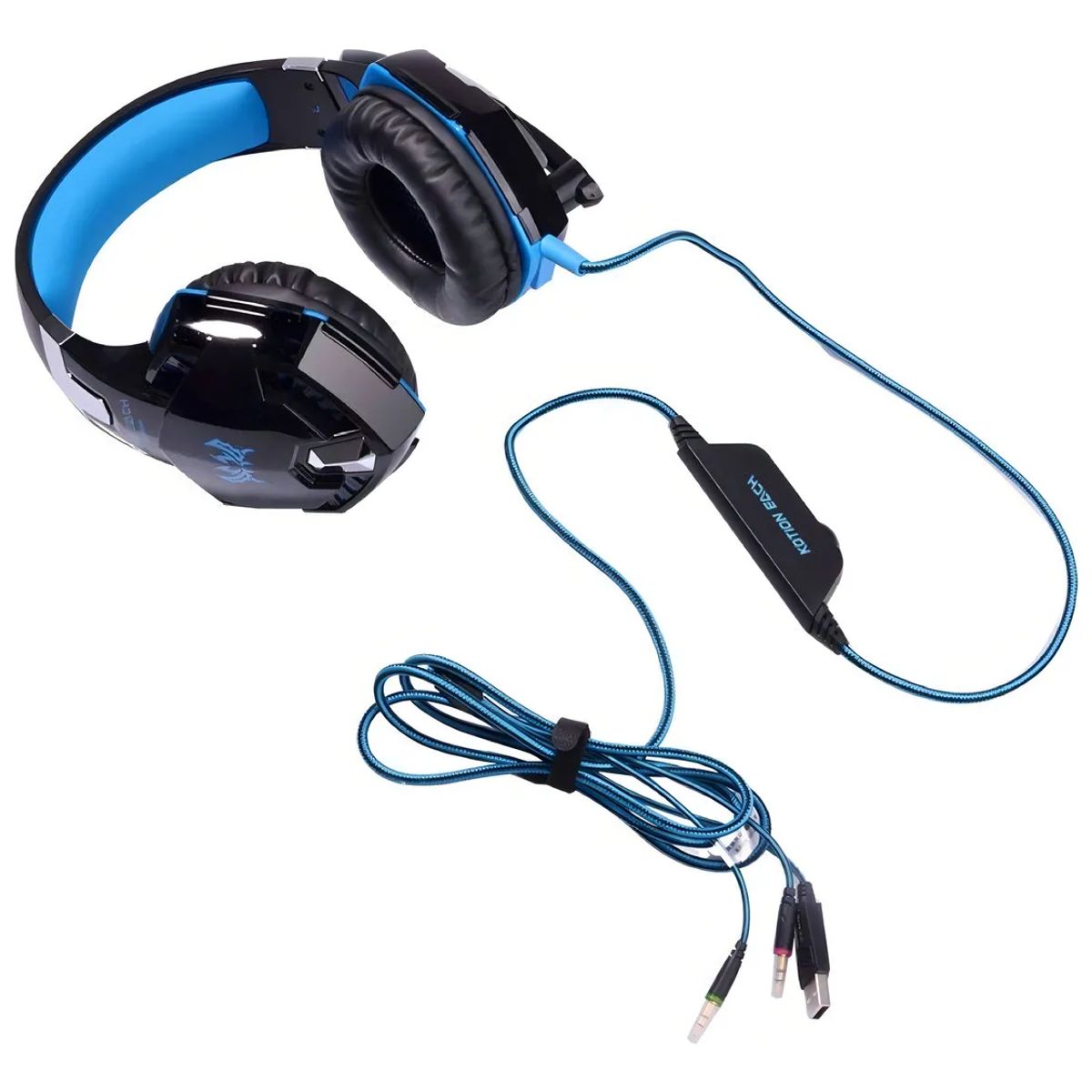 KOTION EACH - Audífonos Gamer Kotion G2000 con Luz LED Micrófono Ajustable y Sonido Estéreo