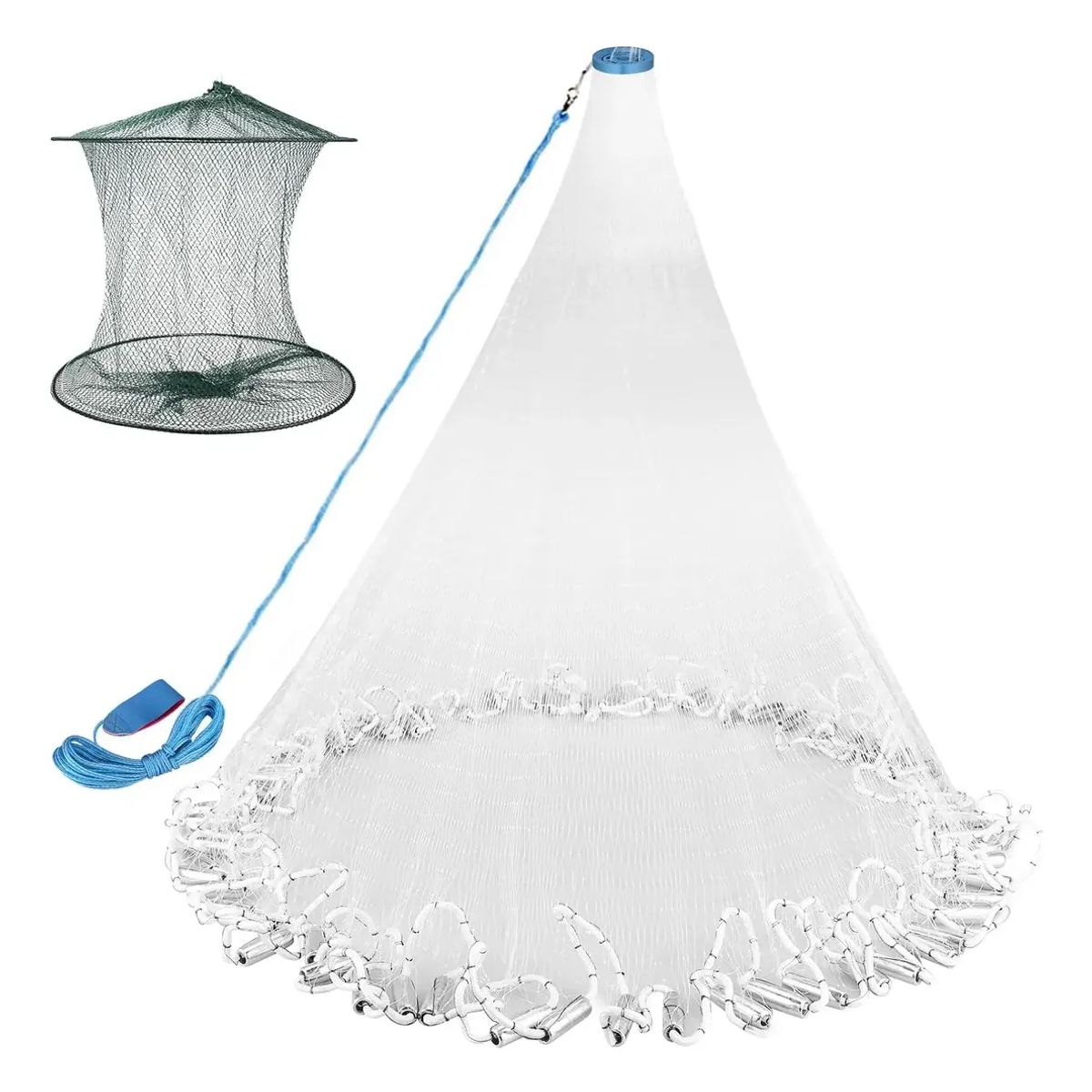 GENERICO - Red De Pesca Artesanal para Agua Dulce Rio Circular